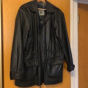Men’s Large Leather Jacket Burk’s Bay